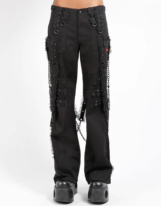MIDNIGHT DARK STREET CHAIN PANT BLACK Slim-Fit Leggings