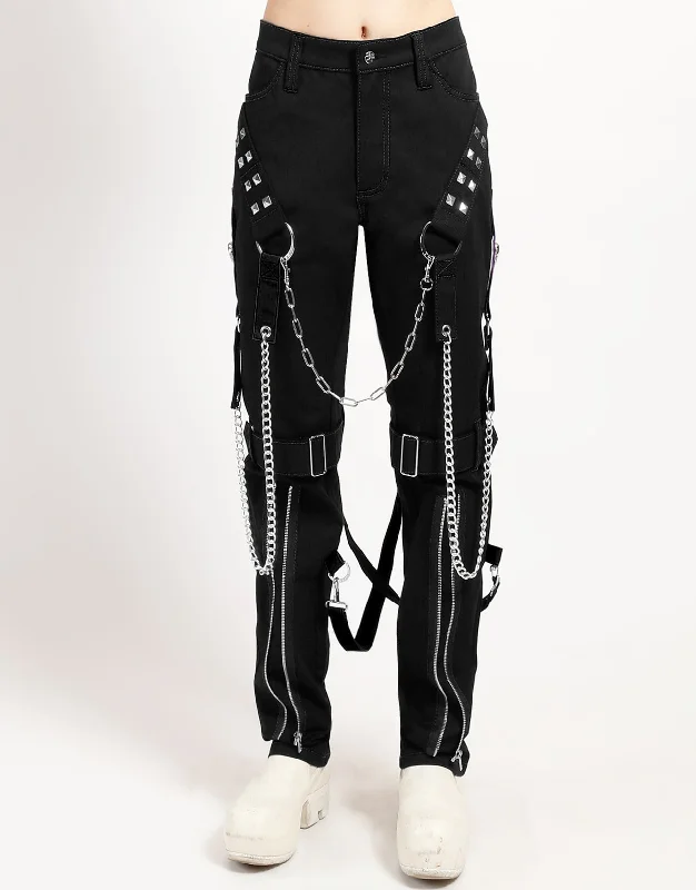 RAIDER PANT ALL BLACK Lightweight Linen Pants