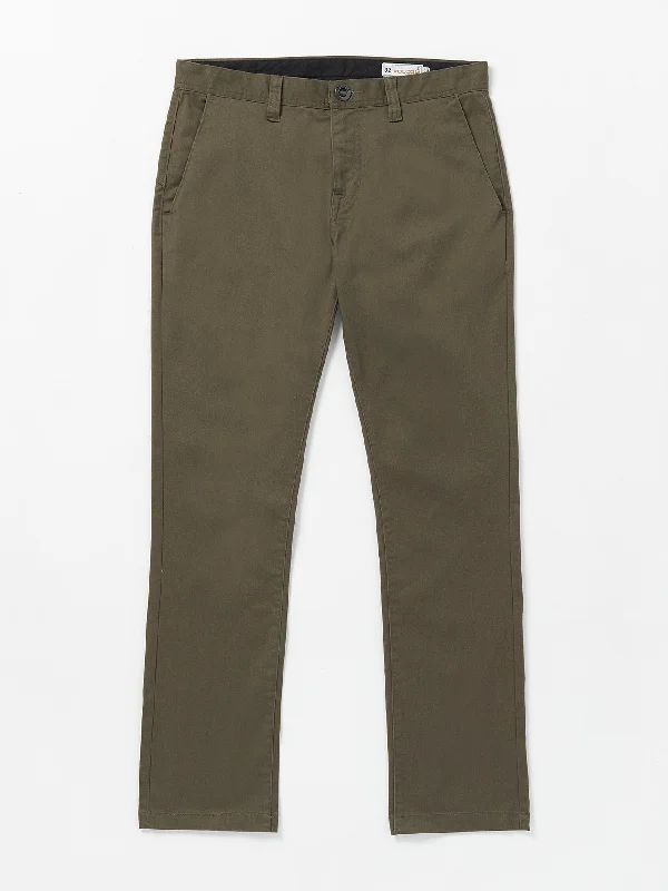 Frickin Slim Stretch Chino Pants - Bison High-Waist Jogger Pants
