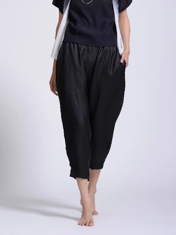 Gambiered Guangdong Silk Harem Pants Modern Skinny Pants