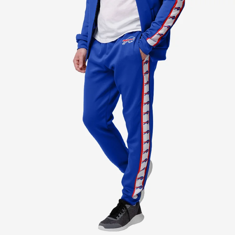 Buffalo Bills Stripe Logo Track Pants Formal Stretch Pants