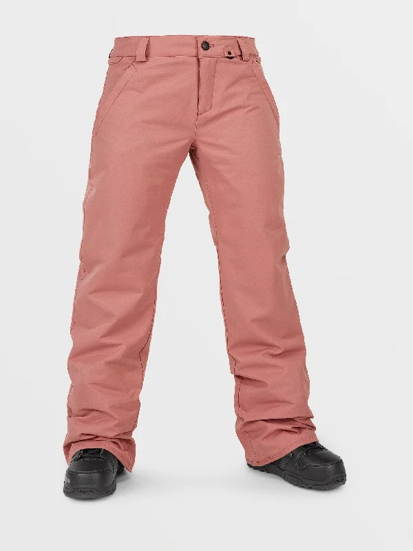 Womens Frochickie Insulated Pants - Earth Pink Elegant Silk Pants