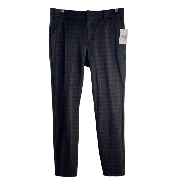 KUT FROM THE KLOTH Size 10 Black/Brown Plaid Rayon Blend NWT PANTS Casual Plaid Pants KUT FROM THE KLOTH Size 10 Black/Brown Plaid Rayon Blend NWT PANTS Casual Plaid Pants