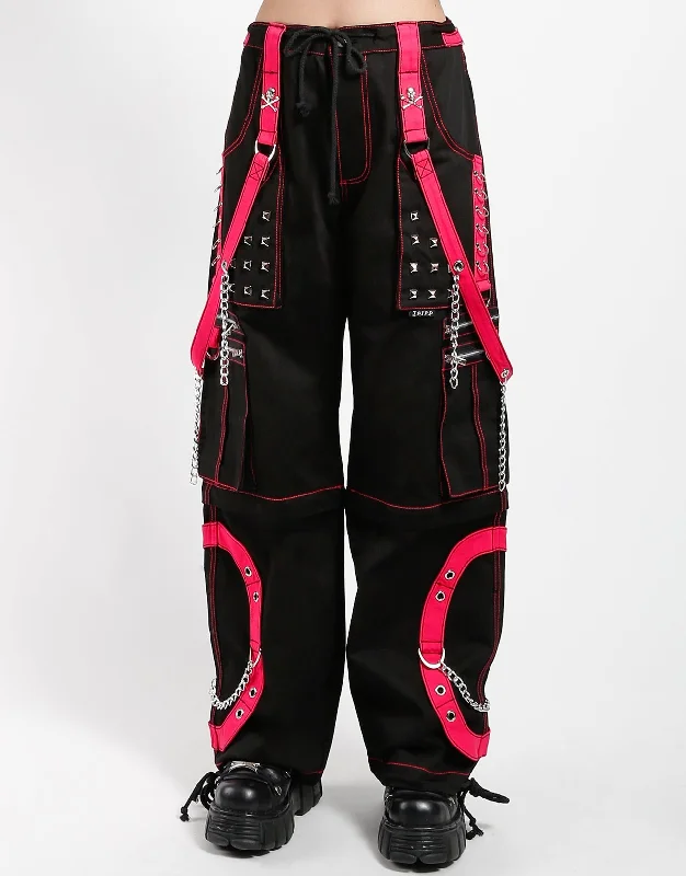 STEP CHAIN PANT PINK Stretch Fit Pants