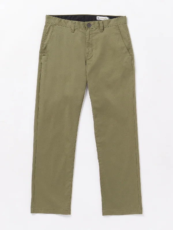 Frickin Regular Stretch Chino Pants - Thyme Green Comfy Cargo Trousers