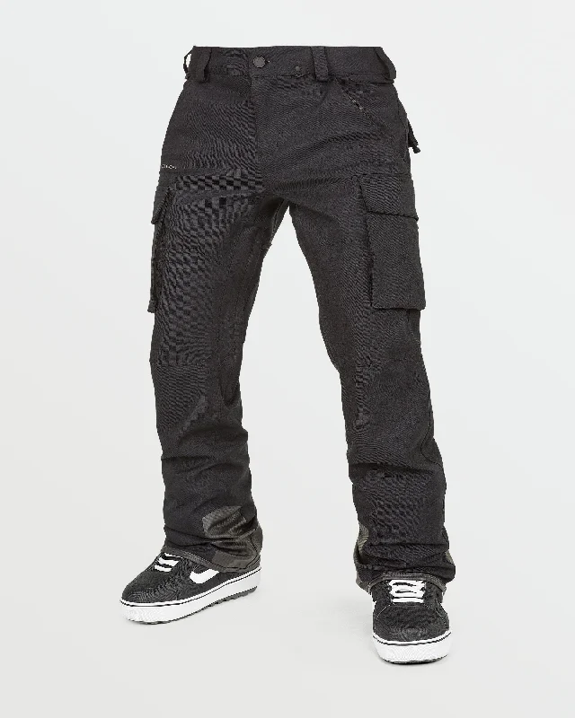 Mens New Articulated Pants - Black Formal Slim Pants