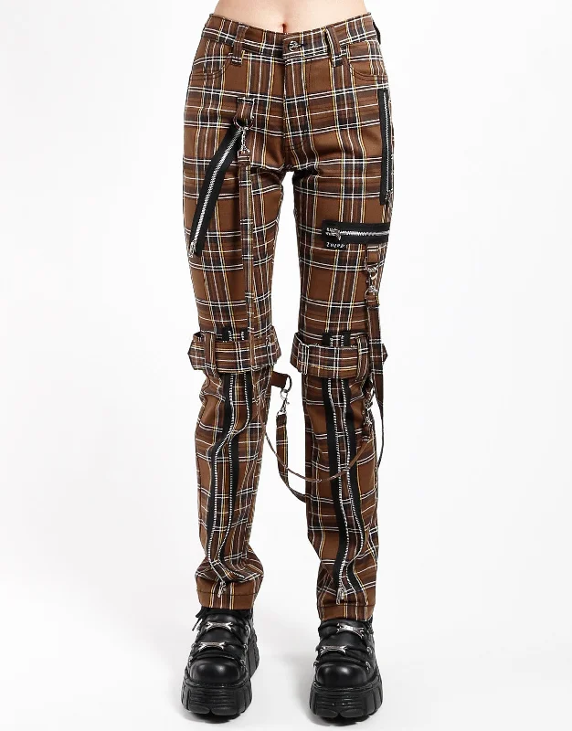 BONDAGE PANT DESERT PLAID Wide-Legged Palazzos