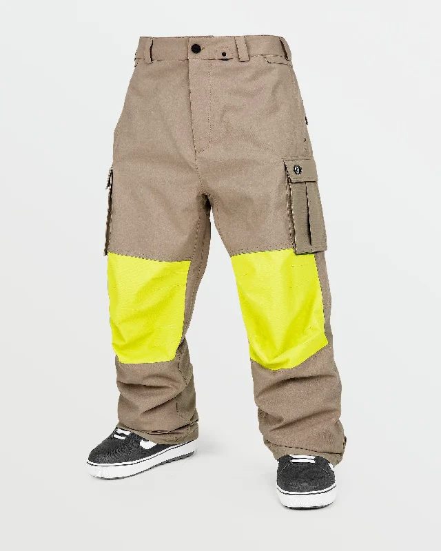 Mens Nwrk Baggy Pants - Chestnut Brown Stylish Slim Trousers