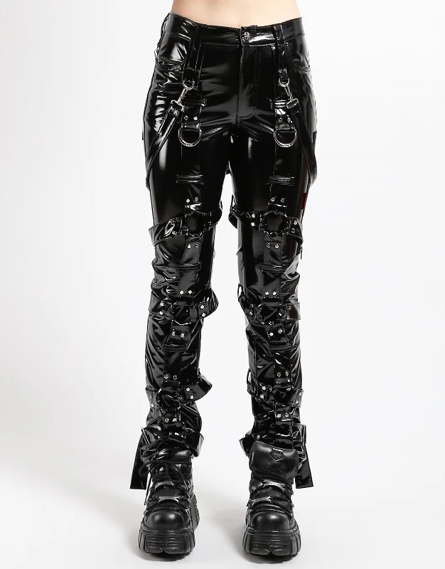 THE HARNESS PANT PVC Comfortable Wide-Leg Pants