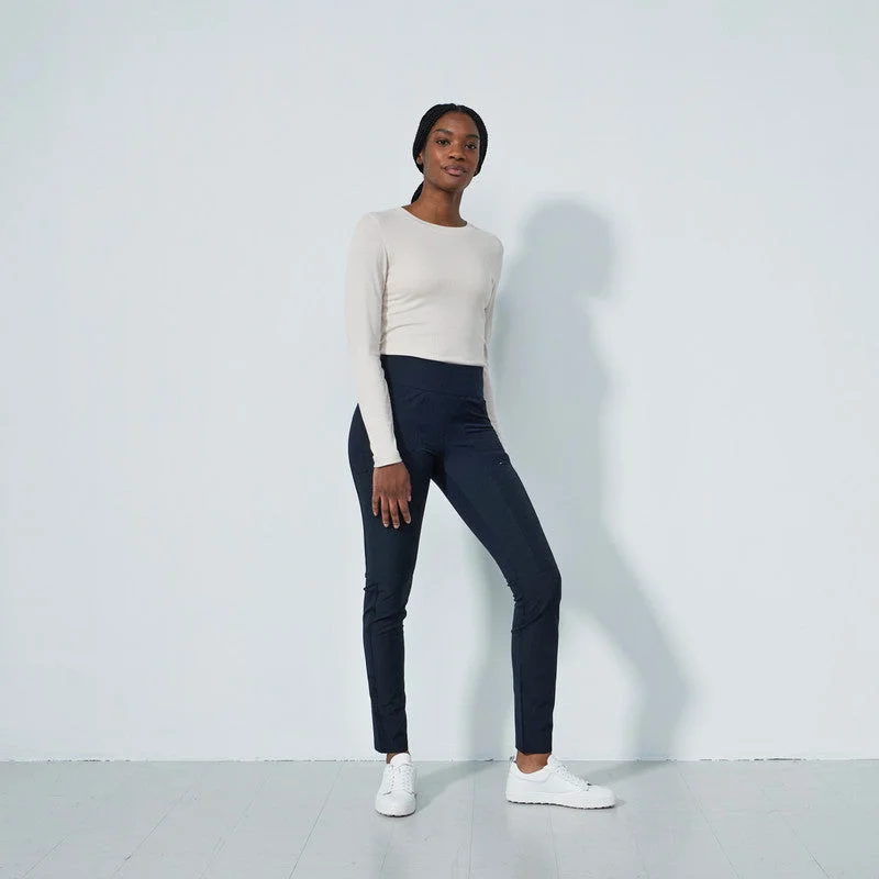 Daily Sport: Women's Annecy 32" Pants - Dark Navy Chic Checkered Pants