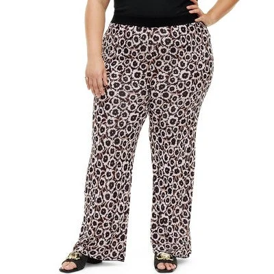New - Diane von Furstenberg Women's High Rise Flare Full Pants Lightweight Relaxed High-Waist Trousers New - Diane von Furstenberg Women's High Rise Flare Full Pants Lightweight Relaxed High-Waist Trousers