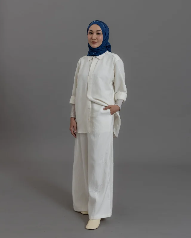 ANGKASA Jacquard - Palazzo Pants Relaxed Lounge Trousers