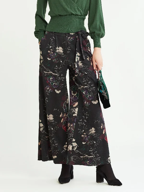 Knitted printed pants Fashionable Sporty Pants