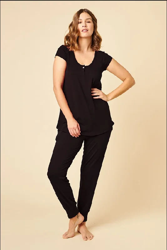 Short Sleeve Top + Harem Pant Slim Fit Casual Pants