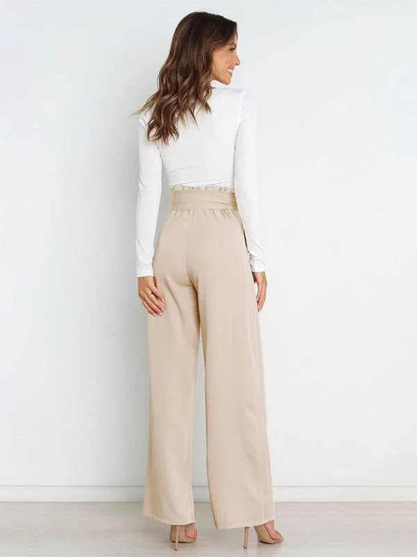 High Waist Wide Leg Women Pants Modern Skinny Pants