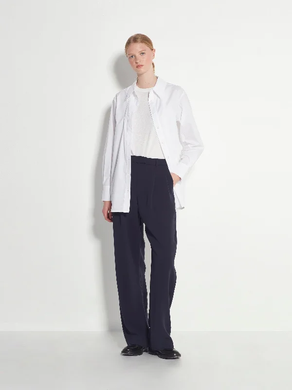 Boyfriend Pant (Luxe Suiting) Navy Slim-Fit Leggings