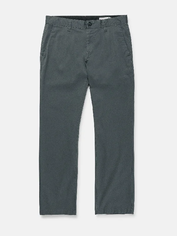 Frickin Modern Stretch Chino Pants - Dark Slate Relaxed Fit Trousers
