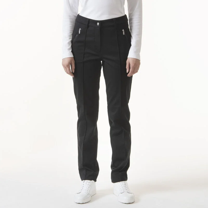 Daily Sport: Women's Alexia 32" Pants - Black Casual Plaid Pants