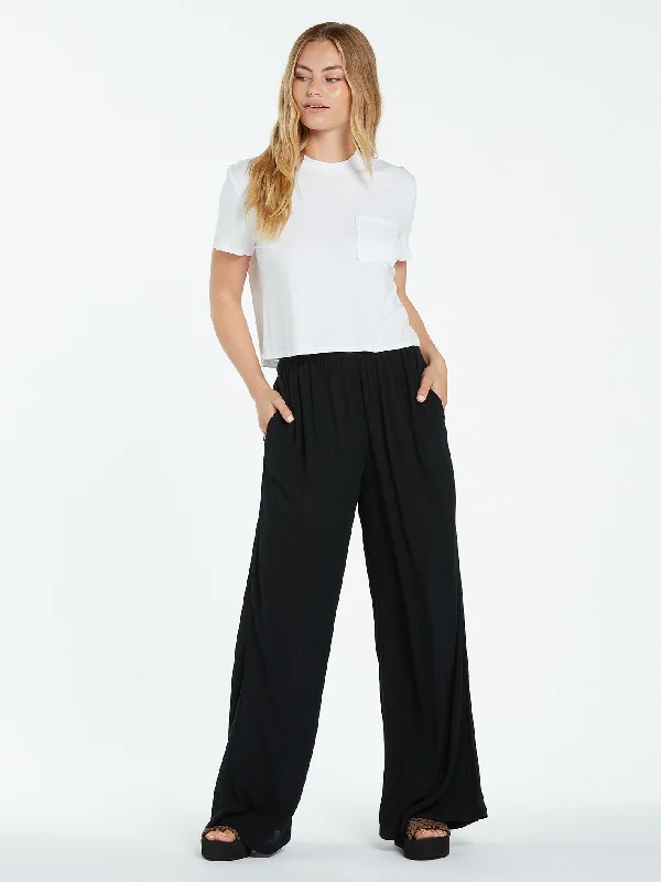 Stoneshine Junki Pant - Black Elegant Wool Trousers