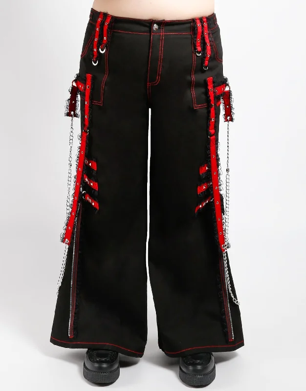 CURVE MIDNIGHT DARK STREET CHAIN PANT Relaxed High-Waist Trousers