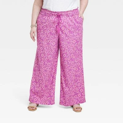 Knox Rose Women's Regular Relaxed Fit Full Wide Leg Pants Lightweight Fashionable Jogger Pants Knox Rose Women's Regular Relaxed Fit Full Wide Leg Pants Lightweight Fashionable Jogger Pants