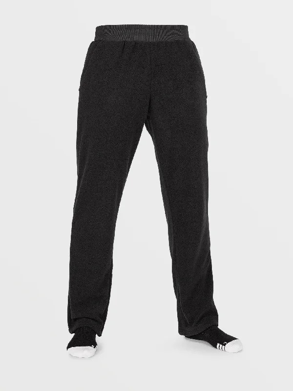 Womens Polar Fleece Pants - Black Stylish Casual Pants