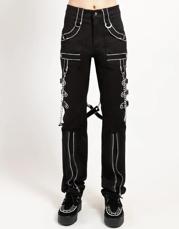 BAND PANT WHITE Soft Stretch Trousers
