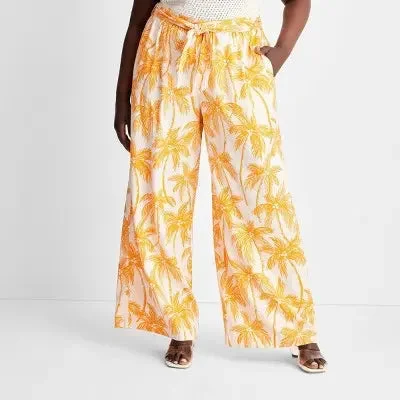 Future Collective with Alani Noelle Womens Relaxed Wide-Pants Warm Wool Trousers