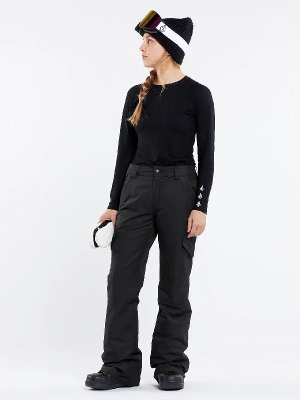 Womens Bridger Insulated Pants - Black Classic Straight Pants