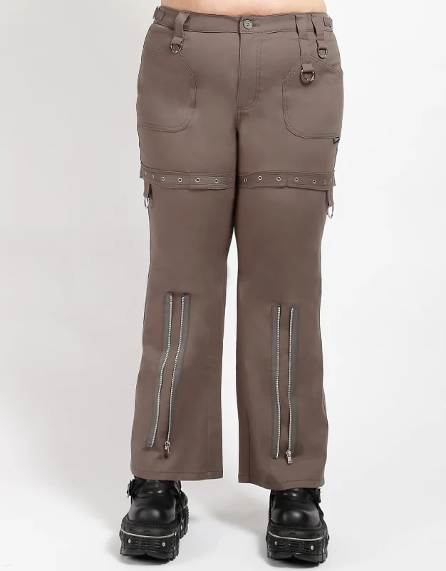 CURVE SUPER EYELET PANT OLIVE Modern Stretch Trousers
