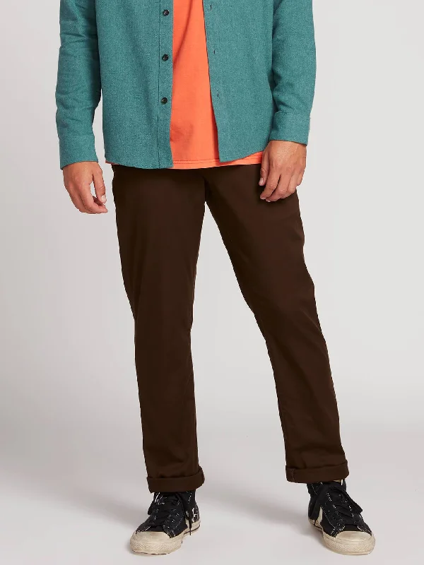 Frickin Modern Stretch Chino Pants - Dark Chocolate Soft Stretch Trousers