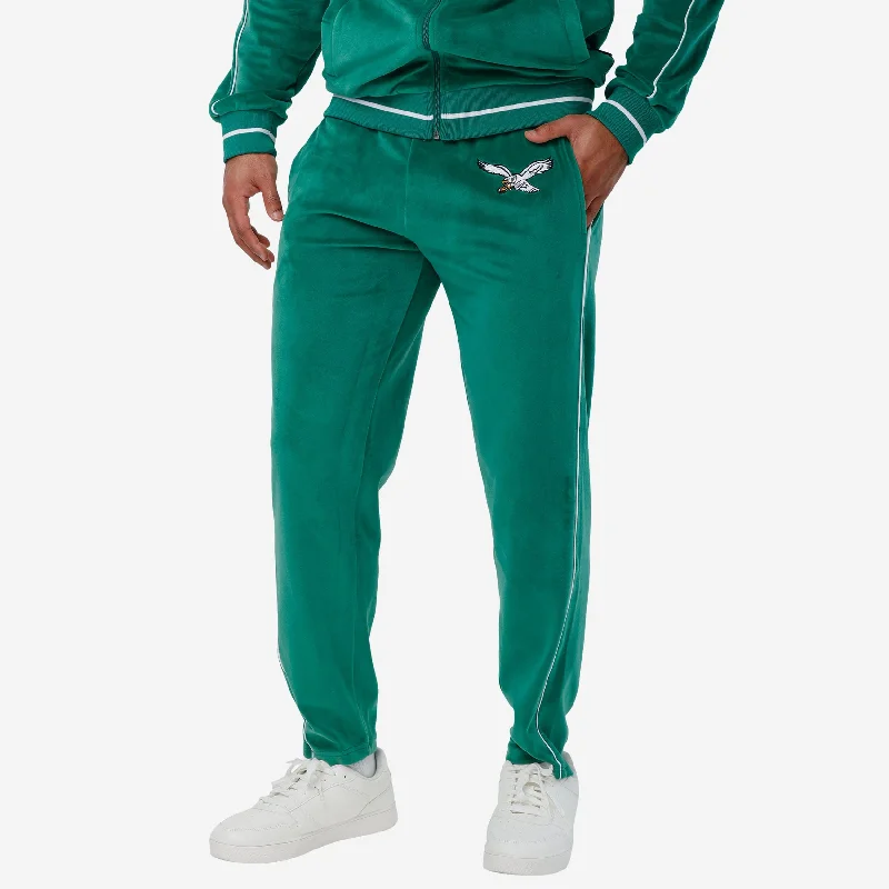 Philadelphia Eagles Kelly Green Velour Pants Elegant Silk Pants