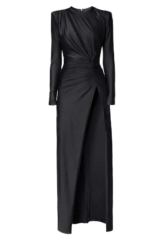 ADRIANA POWER BLACK MAXI DRESS Classic Black Maxi Dress