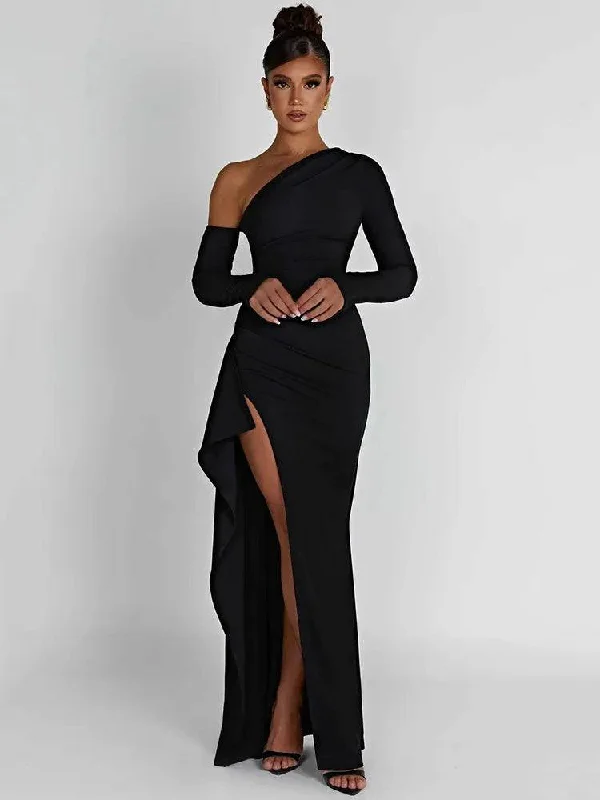 Diana Maxi Dress Elegant Maxi Dress with Pockets