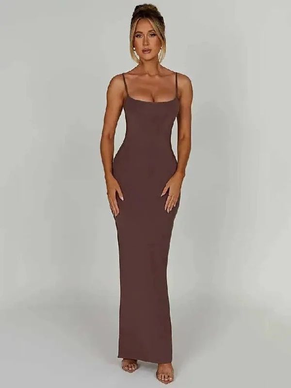 Macia Maxi Dress Comfortable Satin Maxi Dress