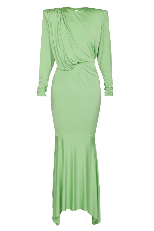 Maxi Dress | Fresh Mint Elegant Sleeveless Maxi Dress