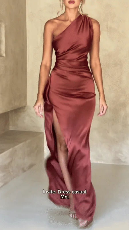 Mikydely Maxi Dresses Elegant Maxi Dress with Belt