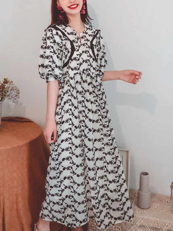Jolly Vintage Women's Lace Embroidered Black Floral Half Sleeves Boho Maxi Dress Fashionable Halter Neck Maxi Dress Jolly Vintage Women's Lace Embroidered Black Floral Half Sleeves Boho Maxi Dress Fashionable Halter Neck Maxi Dress