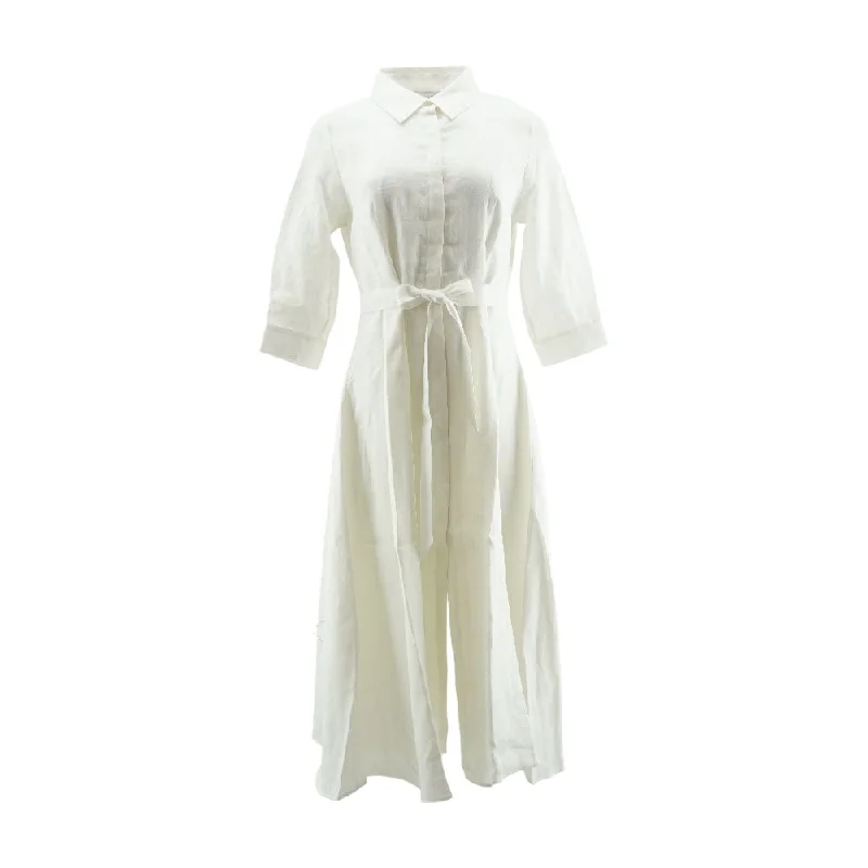White Solid Maxi Dress Cozy Knit Maxi Dress