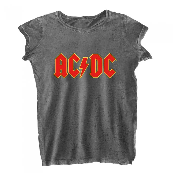 AC/DC Womens/Ladies Burnout Logo T-Shirt Faux Fur Fabric Real Fur Fabric Shearling Fabric AC/DC Womens/Ladies Burnout Logo T-Shirt Faux Fur Fabric Real Fur Fabric Shearling Fabric