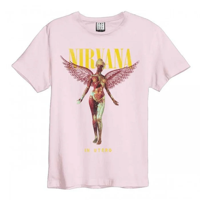 Amplified Womens/Ladies In Utero Nirvana T-Shirt Nylon Fabric Polyester Fabric Spandex Fabric Amplified Womens/Ladies In Utero Nirvana T-Shirt Nylon Fabric Polyester Fabric Spandex Fabric