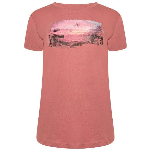 Dare 2B Womens/Ladies Peace of Mind Beach T-Shirt Solid Print Embellished