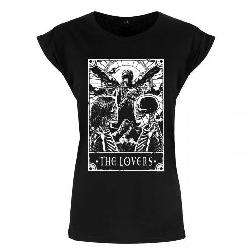 Deadly Tarot Womens/Ladies The Lovers T-Shirt Rayon Fabric Velvet Fabric Corduroy Fabric Deadly Tarot Womens/Ladies The Lovers T-Shirt Rayon Fabric Velvet Fabric Corduroy Fabric