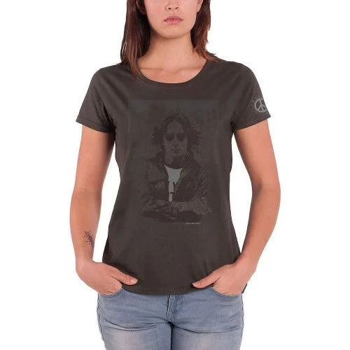 John Lennon Womens/Ladies Skyline T-Shirt Hooded Caped Shawl Collar