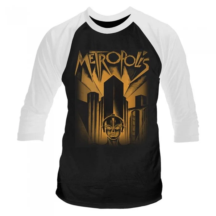 Metropolis Unisex Adult Long-Sleeved T-Shirt Thin T-Shirt Open Front Quick Dry