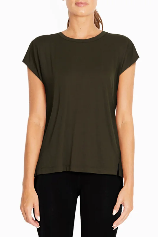 Emmaline Short Sleeve Tee Striped Floral Plaid