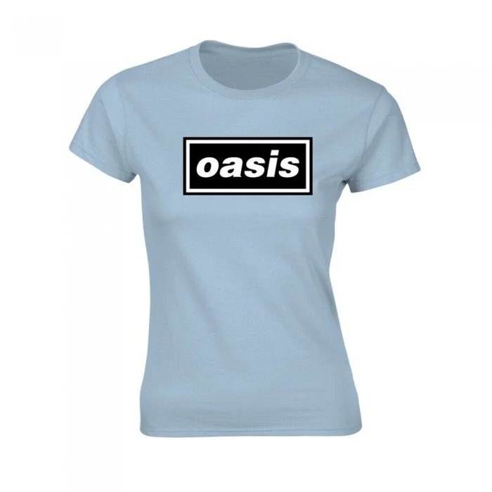 Oasis Womens/Ladies Decca Logo T-Shirt Iron Safe Non-Iron Wrinkle Free