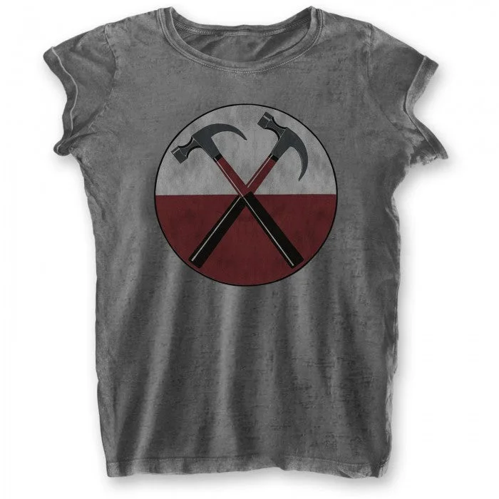 Pink Floyd Womens/Ladies The Wall Hammers Burnout T-Shirt Elegant Classic Vintage