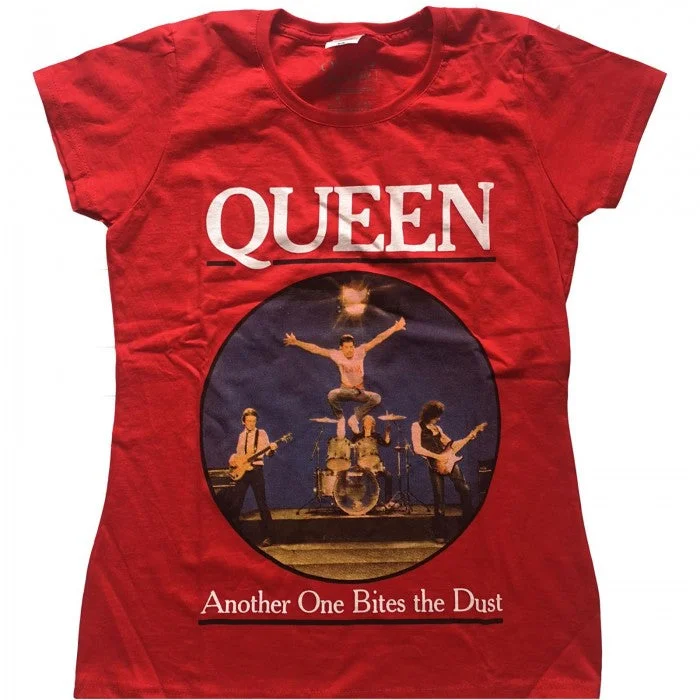 Queen Womens/Ladies Another One Bites The Dust Cotton T-Shirt Iron Safe Non-Iron Wrinkle Free Queen Womens/Ladies Another One Bites The Dust Cotton T-Shirt Iron Safe Non-Iron Wrinkle Free