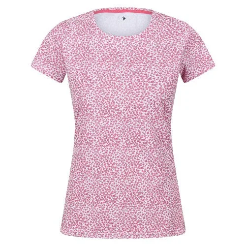 Regatta Womens/Ladies Fingal Edition Ditsy Print T-Shirt Hooded Caped Shawl Collar